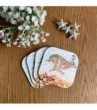 ‘Autumn Hare’  hare coaster 