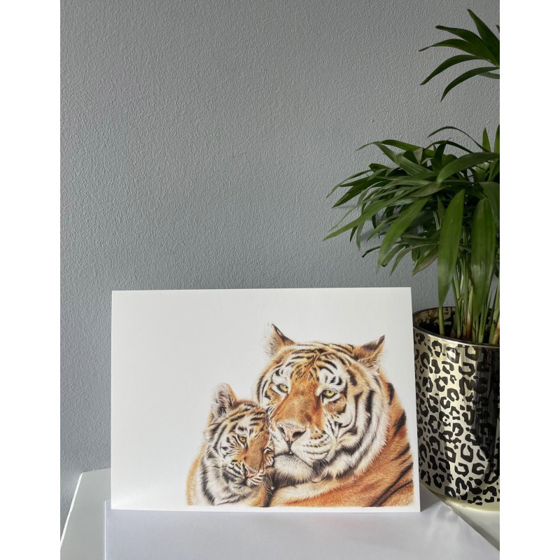 'Tiger Love' Greetings Card 