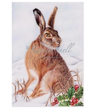 Winter Hare, 8x6 Limited Edition Print (unmounted) 