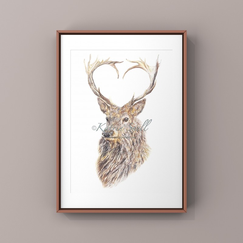 Valentine, A4 Limited Edition Giclee Print (Mounted)