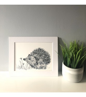 Prickles, 8x6 Giclee Print  (Mounted)